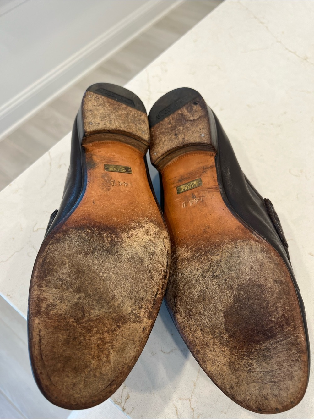 EUC Gucci Leather Brown Horsebit Loafers - Picture 8 of 9